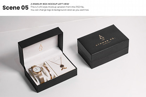 Jewelry Or Gift Box Mockup Set