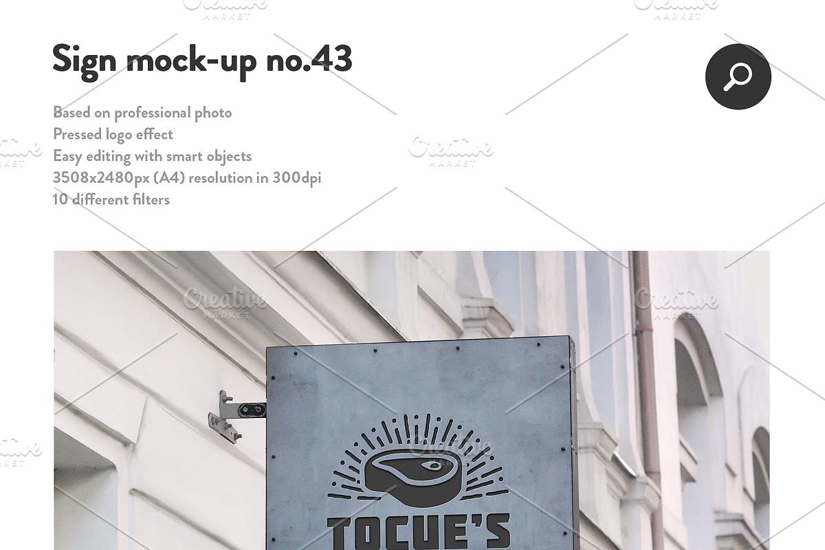 50 sign facade signboard logo mock, a Product Mockup by PrintPixel (Photo 45 of 53)