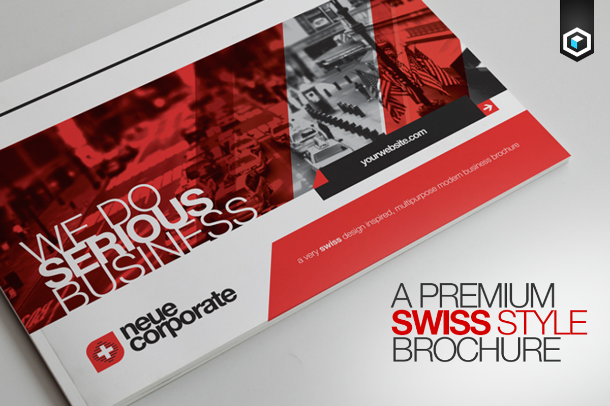 RW Swiss Modern Corporate Brochure, a Brochure Template by Reclameworks (Photo 1 of 5)