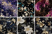 Glitter Lace Seamless Patterns, a Pattern Graphic by PrintablesByFranklyn (Thumbnail 2 of 4)