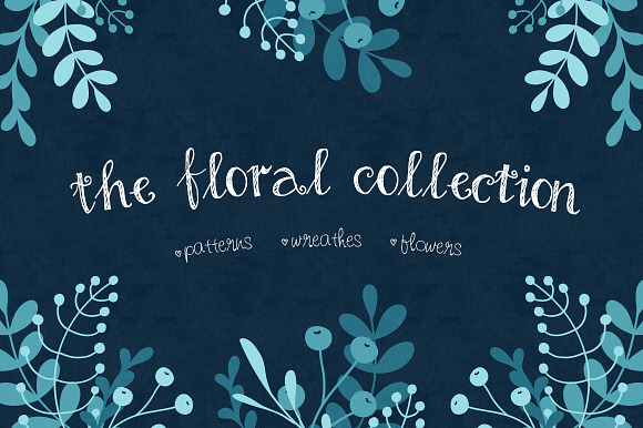 Floral Elements & Seamless Patterns preview 5