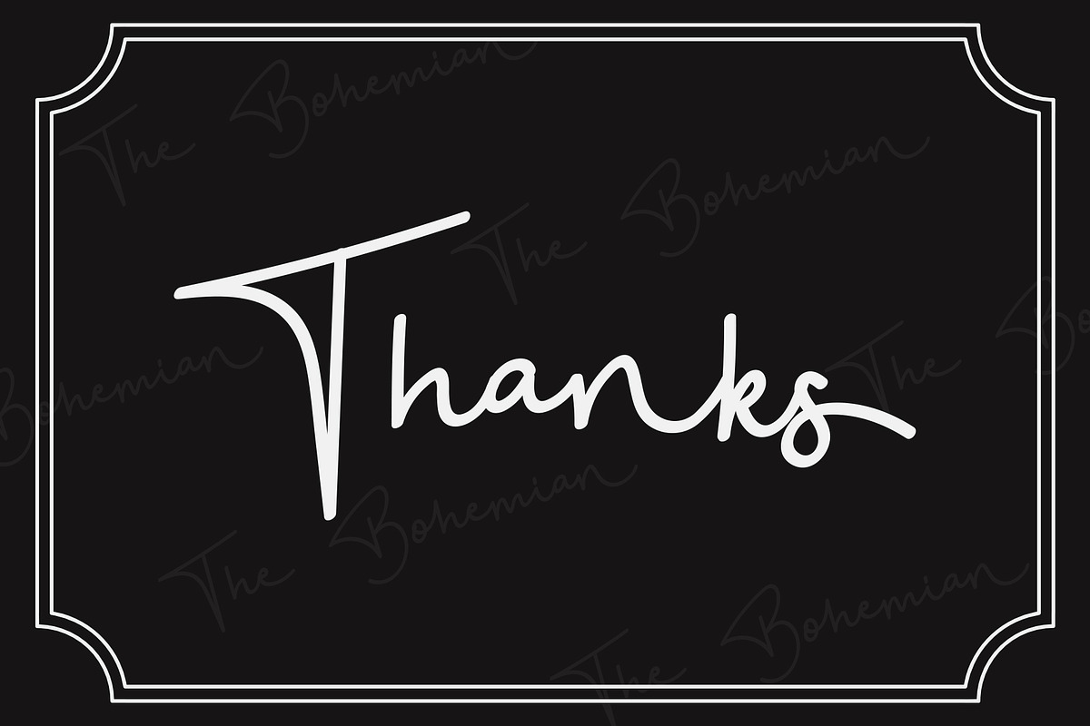 The Bohemian 2 Signature Font UPDATE, a Font by alphArtype (Photo 10 of 10)