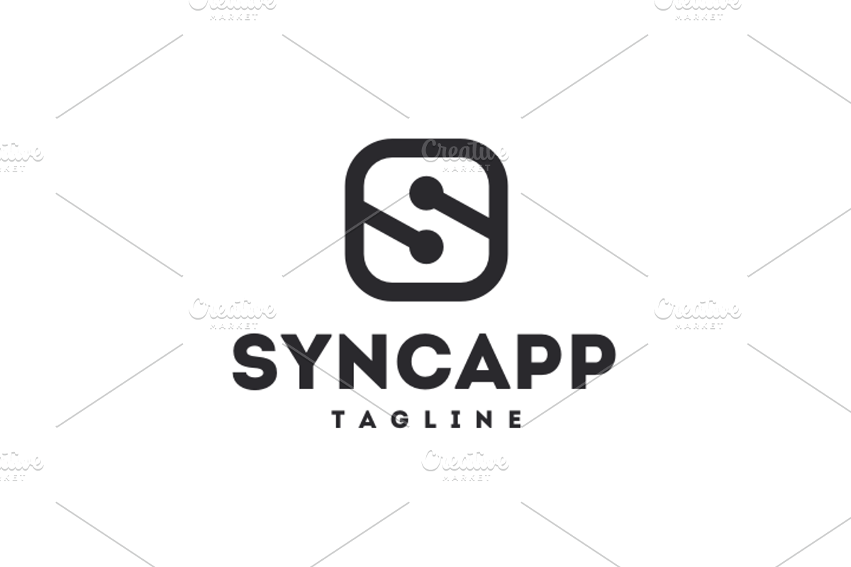 Sync app - Letter S Logo, a Branding & Logo Template by yopie