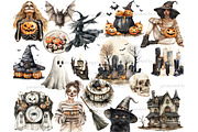 Spooky Season Clipart | Halloween, a Seasonal Illustration by GlamArtZhanna (Thumbnail 3 of 6)