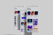 Music app UI Kit ( Figma), an UI Kit Template by Julia Shagofferova (Thumbnail 6 of 13)