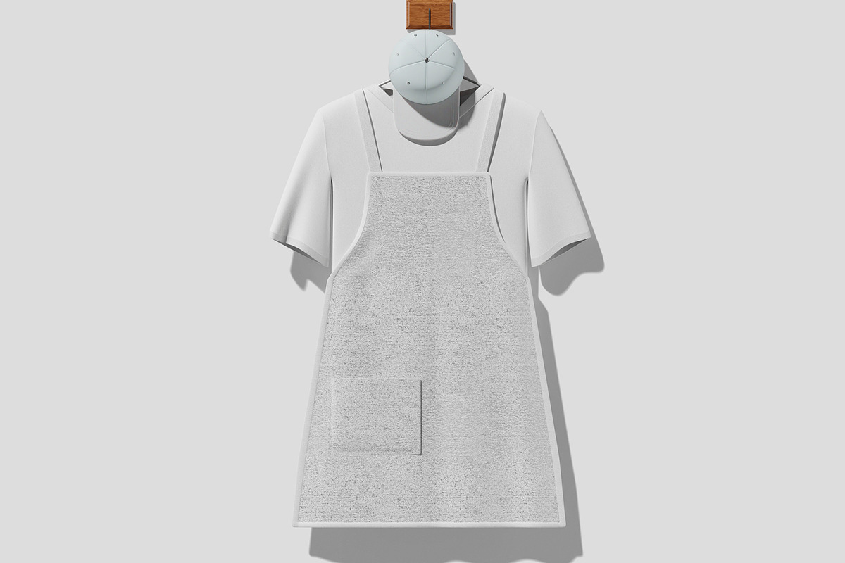 Apron and Tshirt Mockup, a Shirt Mockup by Unerispace (Photo 3 of 5)