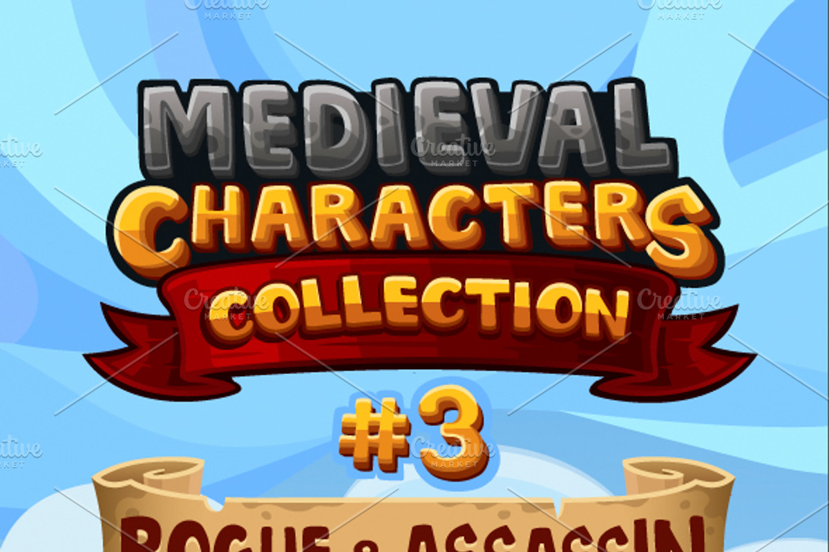 Medieval Game Sprites Characters 3, an Illustration by Saranai Store