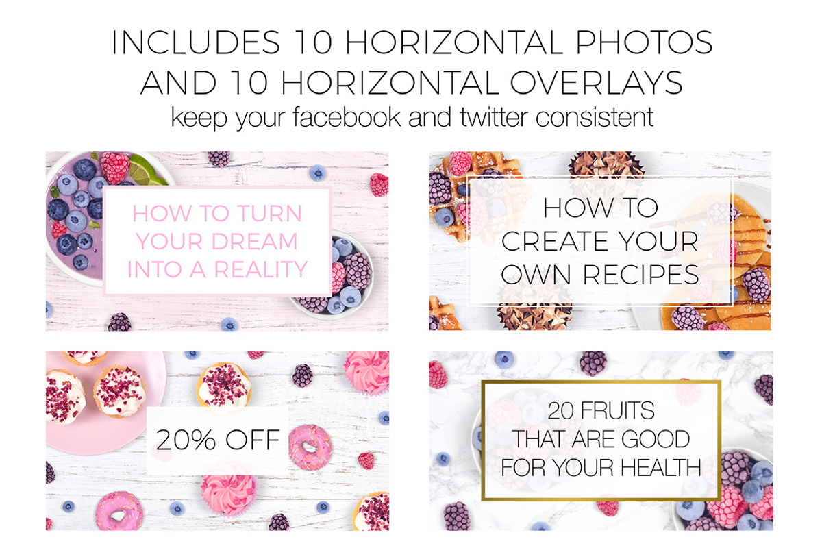 Social Media Pack - Sweet Treats, a Social Media Template by Pixomize (Photo 4 of 7)