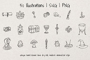 Mystical Whimsical Sketch Bundle, a Decorative Illustration by Artalia (Thumbnail 3 of 5)