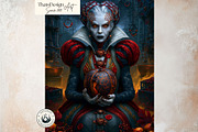Harvest Ritual Horror Digital Paper, a Seasonal Illustration by ThatsDesignArt (Thumbnail 6 of 15)