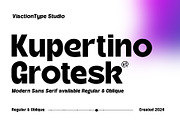 VT Kupertino Grotesk, a Sans Serif Font by ViactionType (Thumbnail 1 of 11)