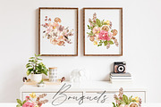 GREEN/BEIGE FLOWER collection, a Decorative Illustration by Julia Bogdan (Thumbnail 3 of 9)