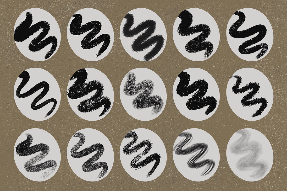 Grunge Procreate Texture Brushes, a Brush Add-On by KJP Designs (Photo 3 of 11)