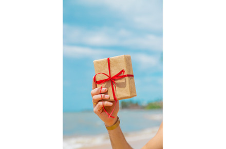 A man in the image of Santa Claus on, a Holiday Photo by yanadjana