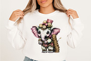Whimsical St Patrick Elephant Clipar, an Illustration by SVGArt (Thumbnail 3 of 9)