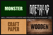 12 Text Effect Templates, a Brushes & More by iDoodle Studio (Thumbnail 4 of 6)