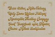 Harland Vintage With Bonus, a Script Font by Fortunes Co (Thumbnail 6 of 14)