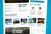 Clean Travel Website Landing UI Kit, a Landing Page Template by twinstd (Thumbnail 3 of 5)