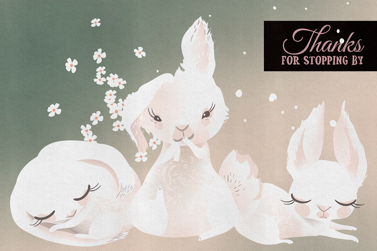 Lovely Bunnies Collection, an Animal Illustration by Anna Babich (Photo 6 of 6)