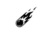 Fire Meteor Comet Silhouette Bundle, an Illustration by Designs_River (Thumbnail 13 of 51)