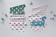 Watercolor Christmas City Clipart, a Texture Illustration by YuliyaArtGarden (Thumbnail 11 of 12)
