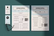 Clean Resume with Business Card, a Resume Template by AyshaCanvas (Thumbnail 1 of 7)