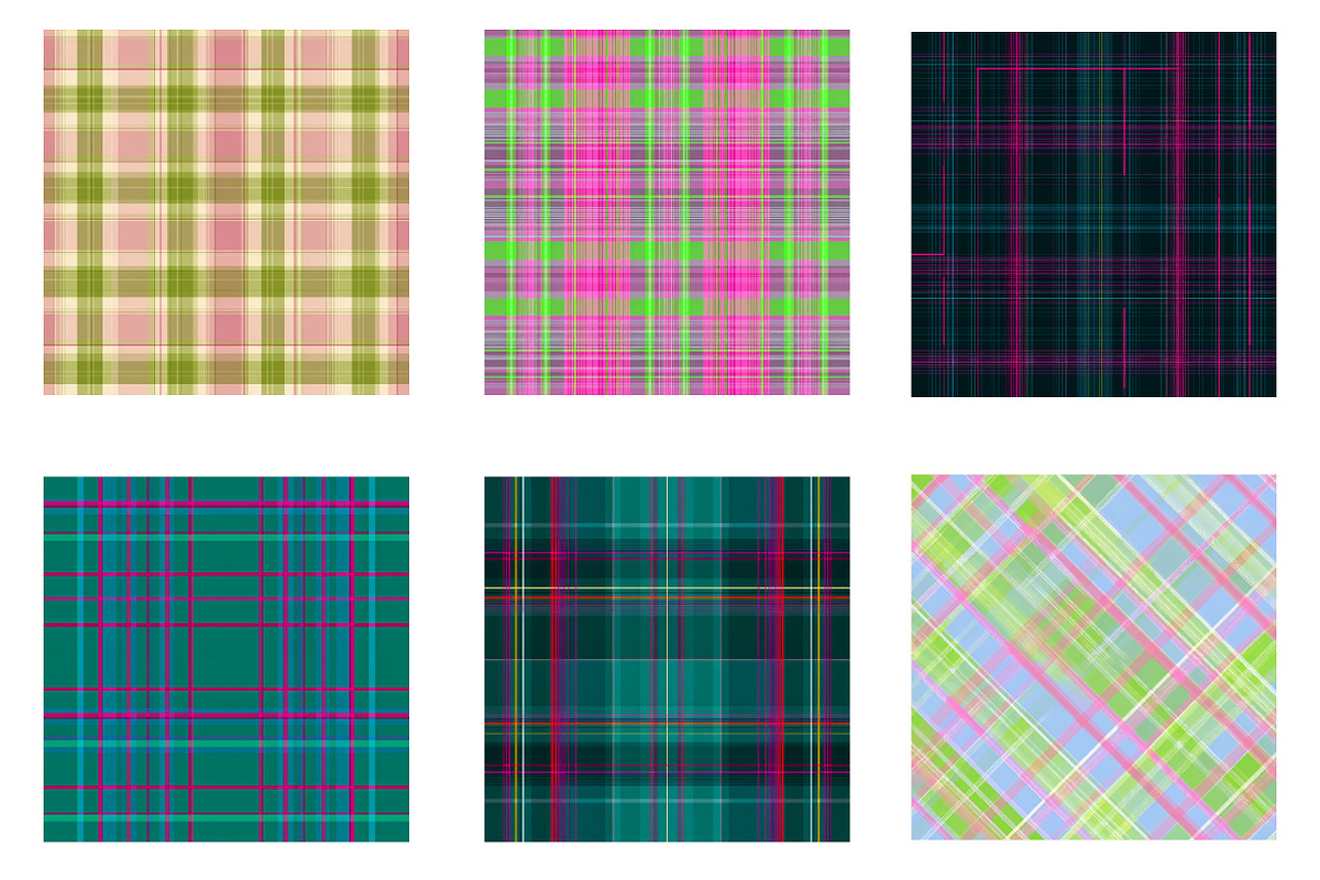 Gingham Plaid Digital Paper, an Illustration by Designworld (Photo 3 of 6)