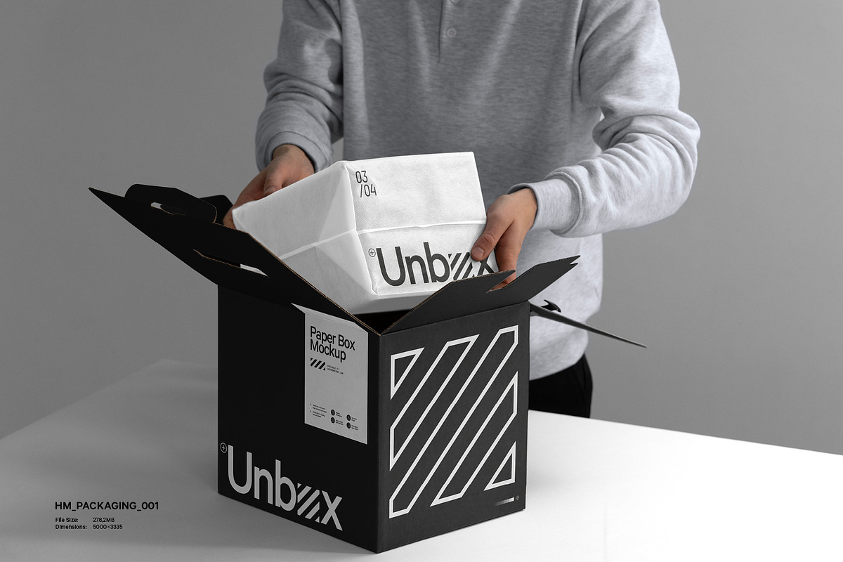 12x Unboxing Mockup Bundle, a Packaging Mockup by HAZARD MOCKUPS (Photo 5 of 15)