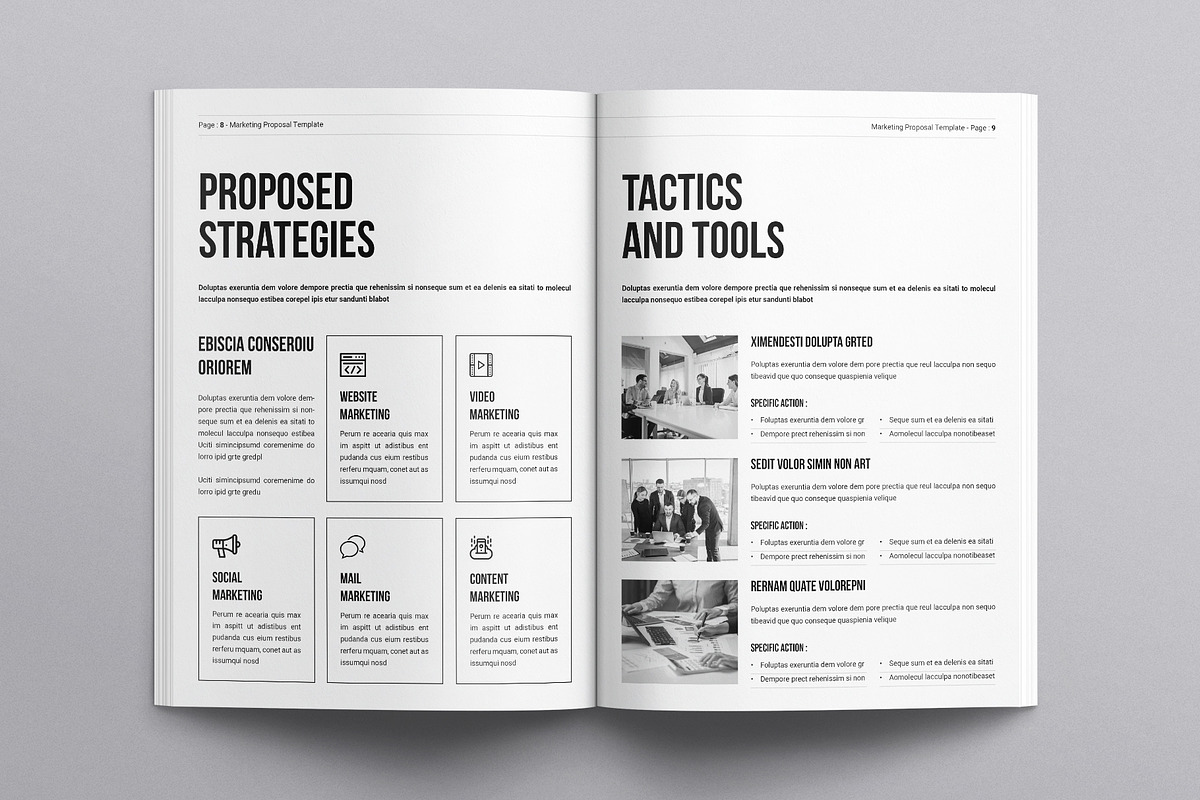 Marketing Proposal Template, a Brochure Template by E-Type (Photo 4 of 7)