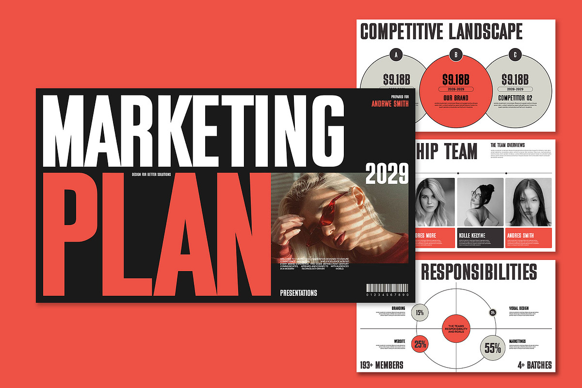 Marketing Plan Presentation Deck, a Presentation Template by Templeste (Photo 7 of 8)