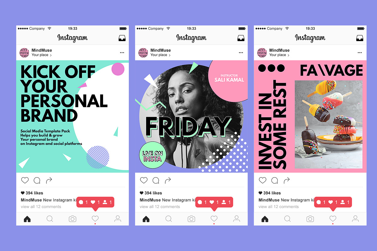 Minty Social Media Templates, a Social Media Template by MindMuse (Photo 8 of 9)