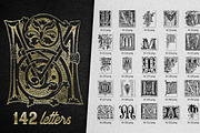 28 IN 1 VINTAGE LETTERS COLLECTION, a Symbol Font by Graphic Spirit (Thumbnail 15 of 31)