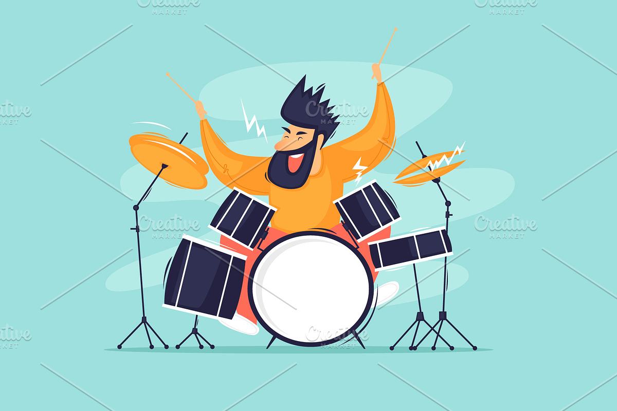 Rock band., an Illustration by Podis (Photo 3 of 4)
