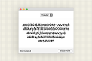 Happy Caps Handwriting Font, a Handwritten Font by Nonceni (Thumbnail 9 of 11)