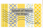 Splash of Yellow Pen Wraps, a Pattern Graphic by SmallTownDigital (Thumbnail 2 of 3)