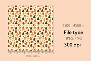 Christmas Pattern, a Pattern Graphic by Casa Mandarina (Thumbnail 2 of 6)