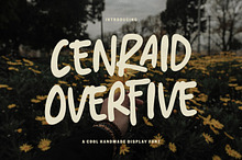 Cenraid Overfive Cool Handmade Font