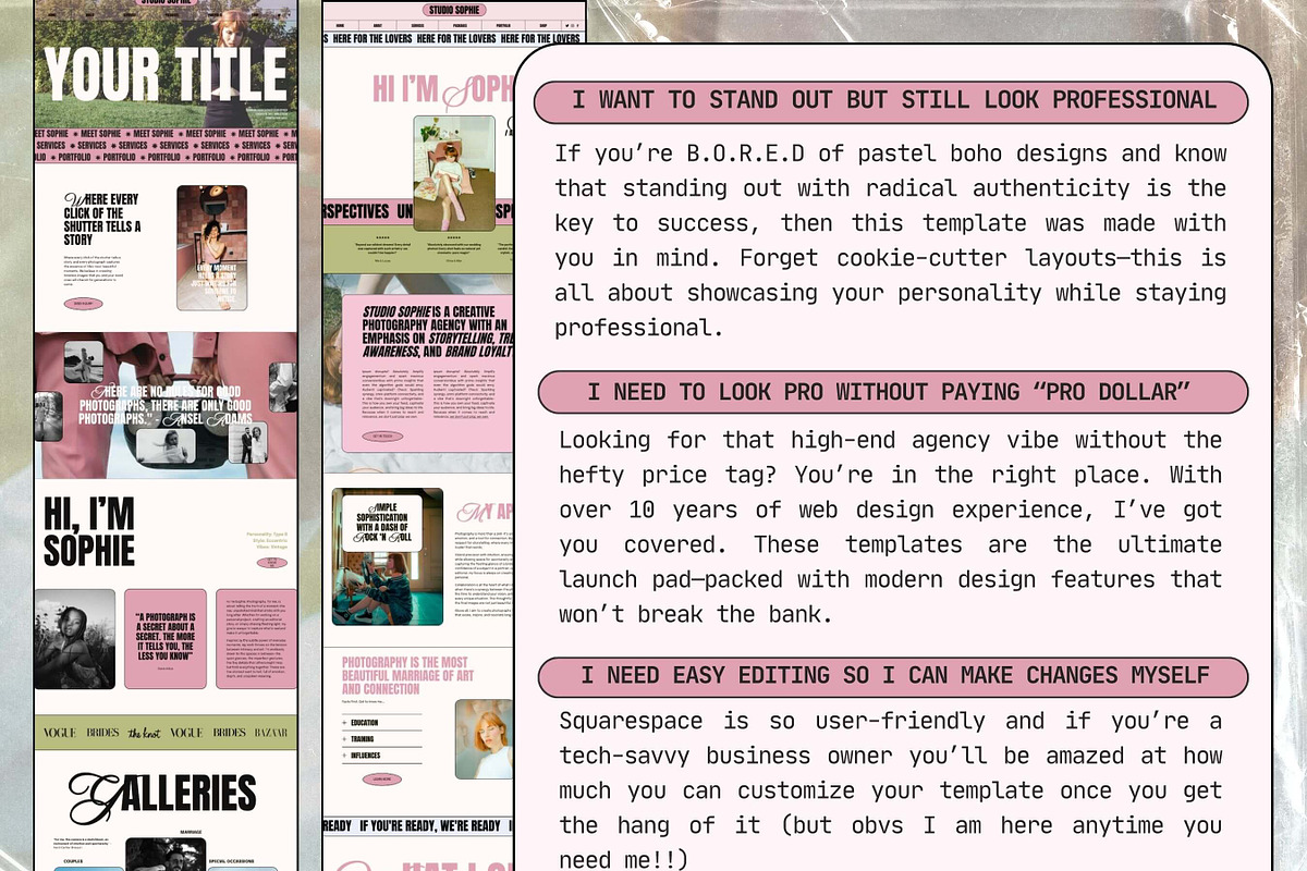 Photography Website Template, a Templates & Theme by Kill Vanilla Studio (Photo 7 of 9)