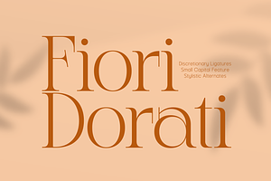 Fiori Dorati - Elegant Serif