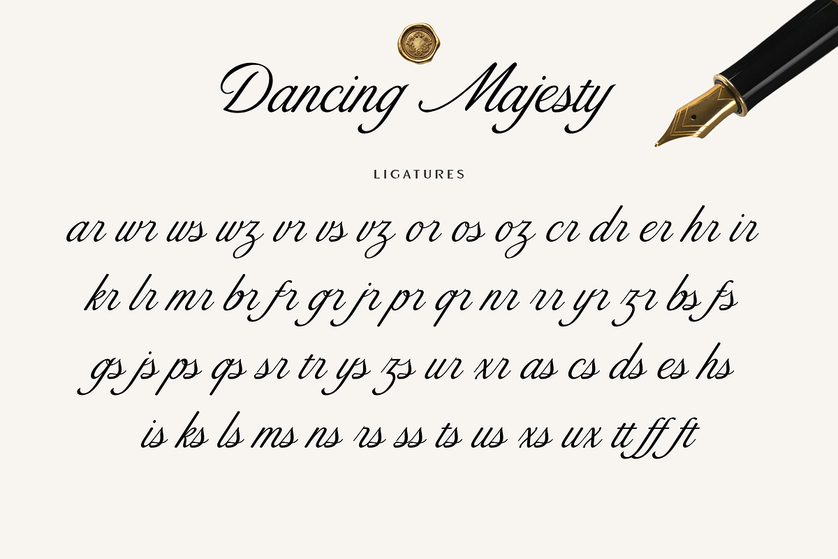 Dancing Majesty–Elegant Calligraphy, a Script Font by Fikryal Studio (Photo 15 of 15)