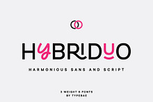 Hybriduo- Mixable Font Duo