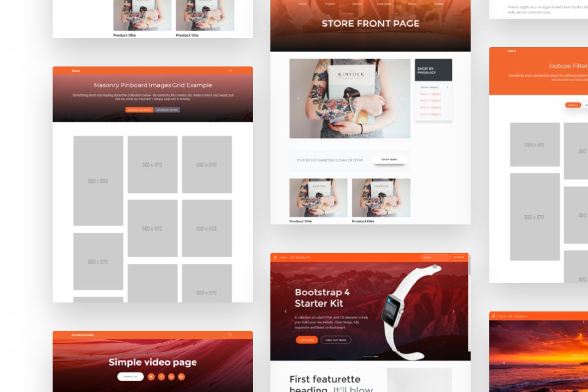 Bootstrap 4 Starter Kit Pro, a Bootstrap Template by Bootstraptor
