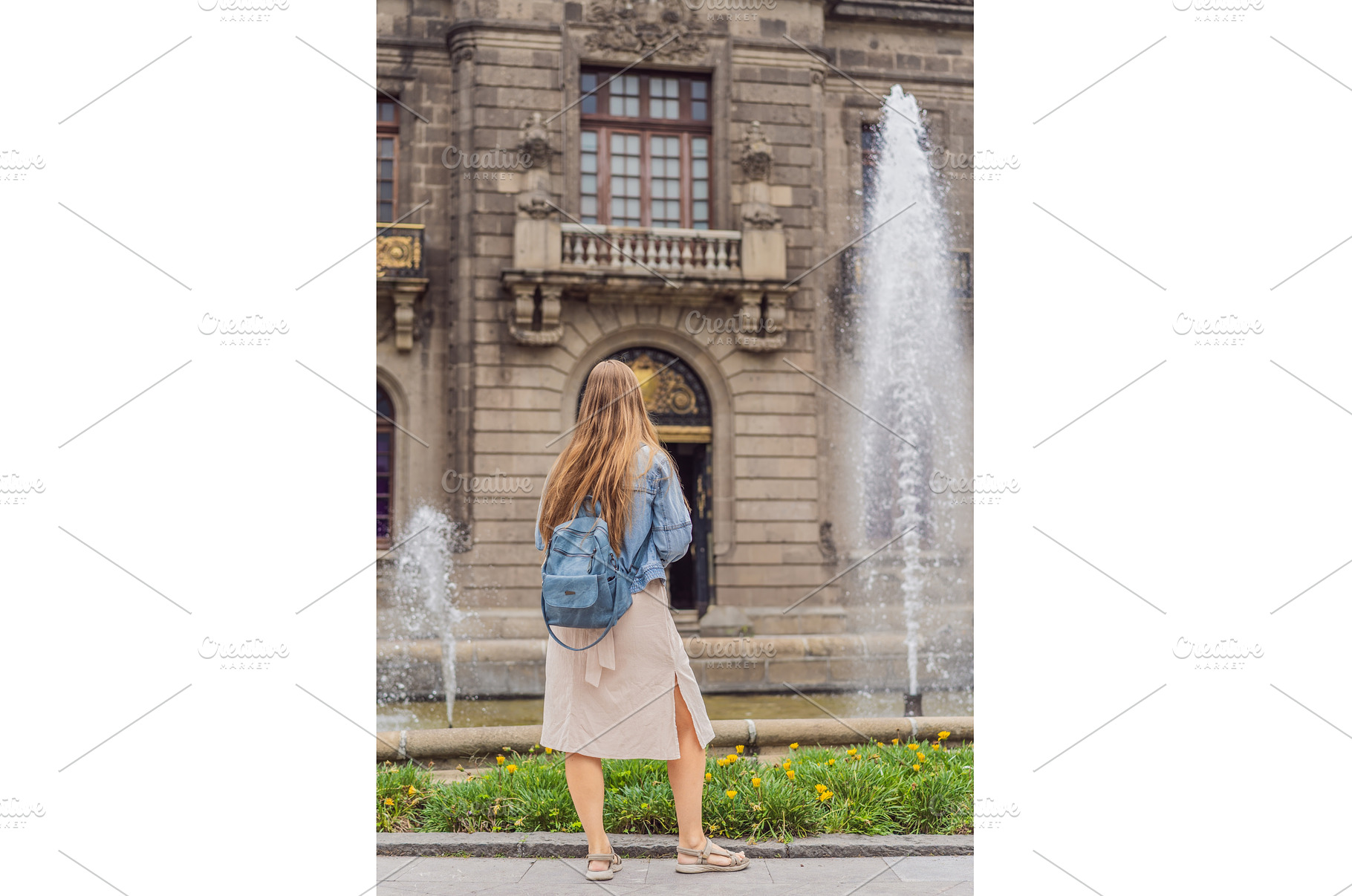 Young woman tourist standing near, an Architecture Photo by Elizaveta Galitskaya
