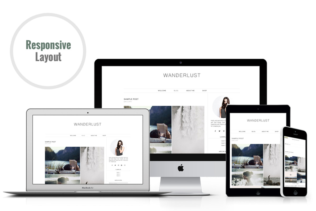 Responsive WP Theme - Wanderlust, a WordPress Template by Light Morango (Photo 3 of 5)