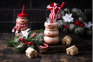 Hot chocolate or cocoa in shape of, a Food & Drink Photo by Yulia Furman