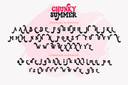 Chunky Summer - Groovy Retro Font, a Handwritten Font by Airotype (Thumbnail 11 of 12)
