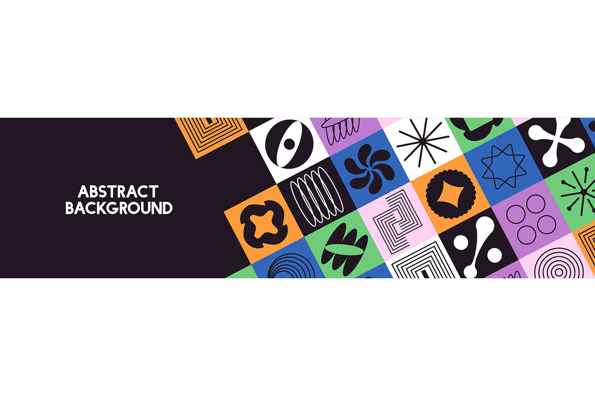 Brutalism shapes set + backgrounds, a Decorative Illustration by PaperTrident (Photo 6 of 9)