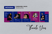 Blue Music Record Instagram Carousel, a Social Media Template by UICreative (Thumbnail 4 of 4)