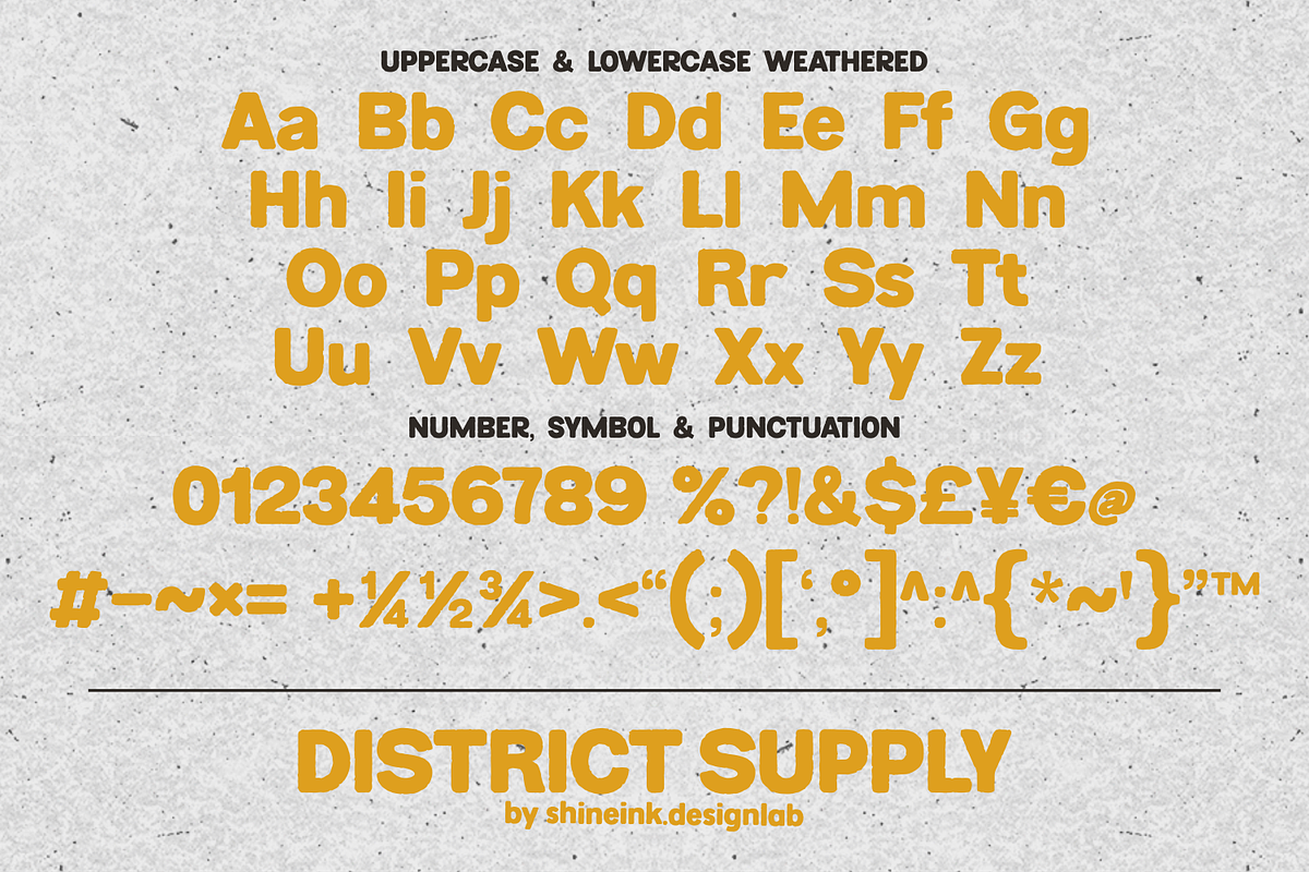District Supply – Urban Display Font, a Sans Serif Font by shineink.designlab (Photo 12 of 12)