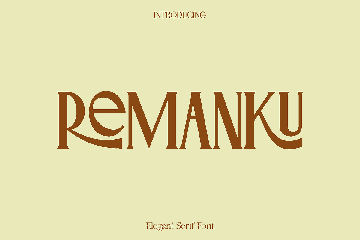 Remanku Elegant Serif, a Serif Font by Luna Shop (Photo 1 of 10)